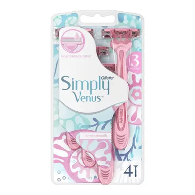 Gillette Simply Venus 3 Kullan At Tıraş Bıçağı 4 Adet