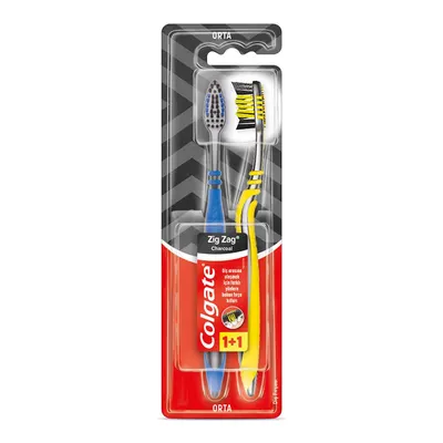 Colgate Diş Fırçası Zigzag Charcoal 1+1
