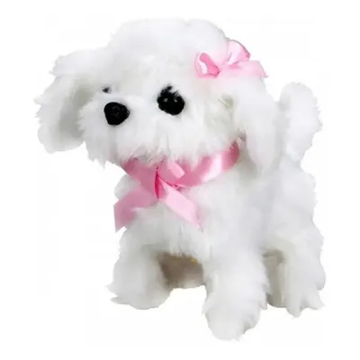 Sunman Peluş Sevimli Köpek Maltese Hareketli Sesli