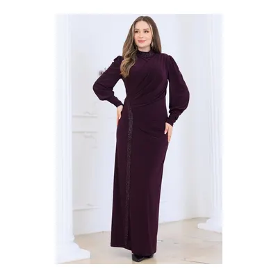 Esilanur Eleni Tesettür Abiye Mürdüm