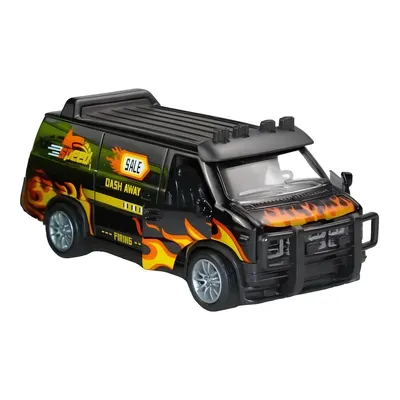 Mega 1:36 Die Cast Çek Bırak Siyah Arazi Minibüsü
