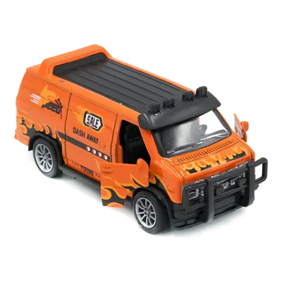 Mega 1:36 Die Cast Çek Bırak Turuncu Arazi Minibüsü