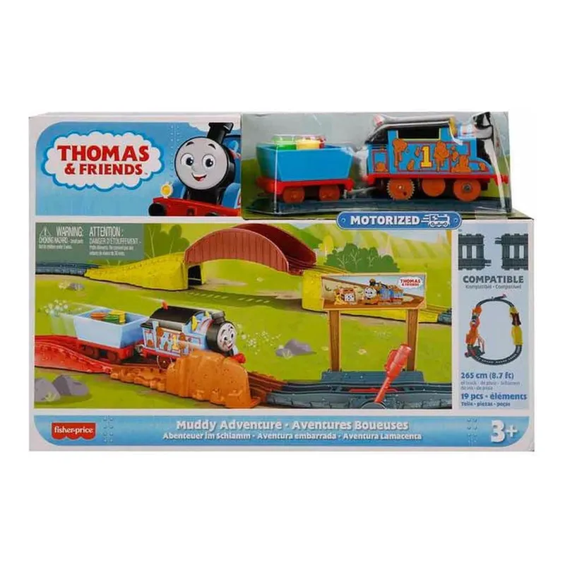 Thomas&Friends Thomas Ve Arkadaşları Motorlu Tren Seti Muddy Adventure HHV98, görsel 1