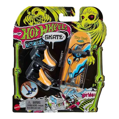 Hot Wheels Skate Neon Temalı Parmak Kaykay ve Ayakkabı Paketi Skulltimate HPG25