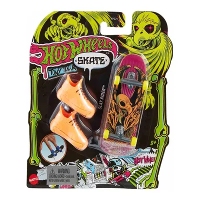 Hot Wheels Skate Neon Temalı Parmak Kaykay ve Ayakkabı Paketi Slay Rider