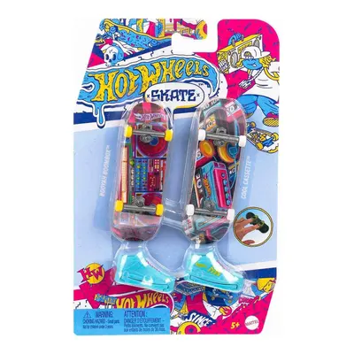 Hot Wheels Skate Retro Temalı İkili Parmak Kaykay ve Ayakkabı HXL18