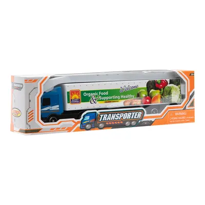 Express Wheels Transporter Die Cast Konteyner Kamyonu Mavi