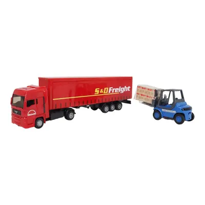 Teama 1:48 Man Yükleyici Araç Seti Kırmızı