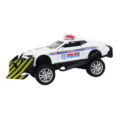 Mega Çek Bırak Kar Küreme Polis Aracı Beyaz