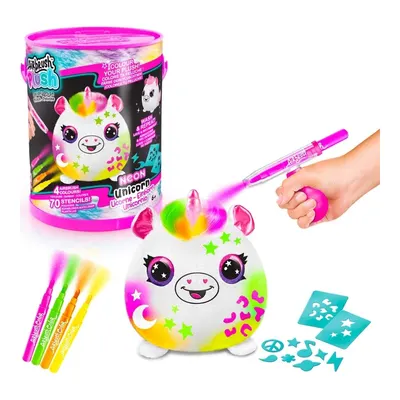 Airbrush Plush Squishy Peluş Neon Unicorn