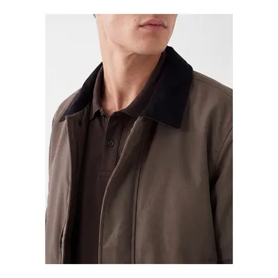 Haki Regular Fit Kadife Yaka Erkek Mont