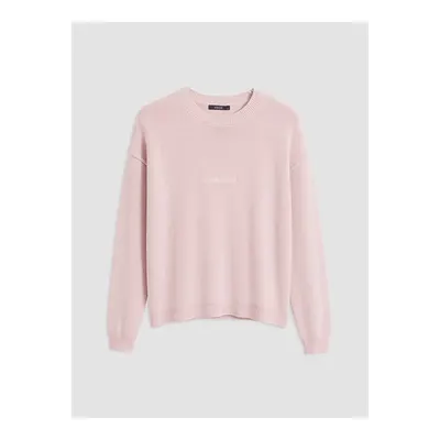 Pembe Bisiklet Yaka Erkek Kazak