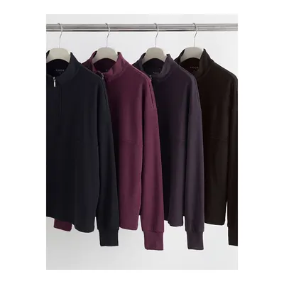KOOR SPORT Siyah Soft Touch Oversize Kadın Sweatshirt