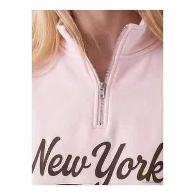 Pembe Oversize Kadın Kalın Sweatshirt