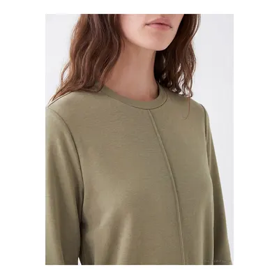 Haki Soft Touch Kadın Sweatshirt Tunik