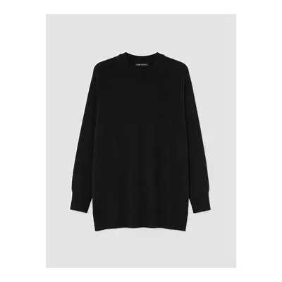 Siyah Kadın Basic Triko Tunik