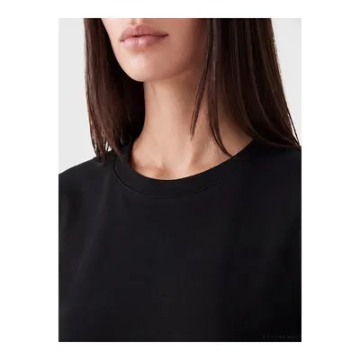 Siyah Soft Touch Kadın Sweatshirt Tunik