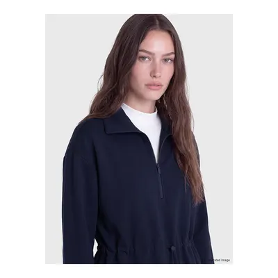 Lacivert Soft Touch Kadın Sweatshirt Tunik