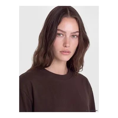 Kahverengi Bisiklet Yaka Kadın Sweatshirt Tunik