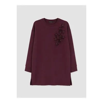 Mürdüm Soft Touch Kadın Sweatshirt Tunik