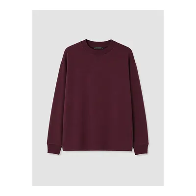 Mürdüm Oversize Soft Touch Kadın Sweatshirt