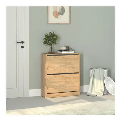 Adore Flat Duo 2 Katlı Geniş Ayakkabılık - Florida Meşe