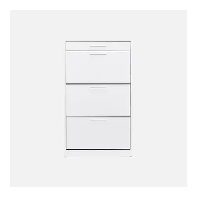 Adore Flat Kapaklı Çekmeceli 3 Katlı Ayakkabılık