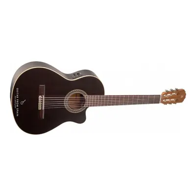 Alhambra Black Satin CW EZ Elektro Klasik Gitar