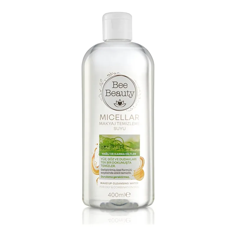 Bee Beauty Micellar Makyaj Temizleme Suyu Yağlı ve Karma Ciltler 400 ml, görsel 1