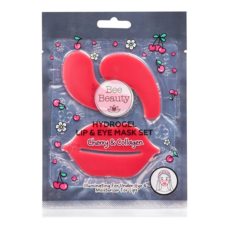 Bee Beauty Vişne Hidrojel Dudak ve Göz Maske Seti, görsel 1