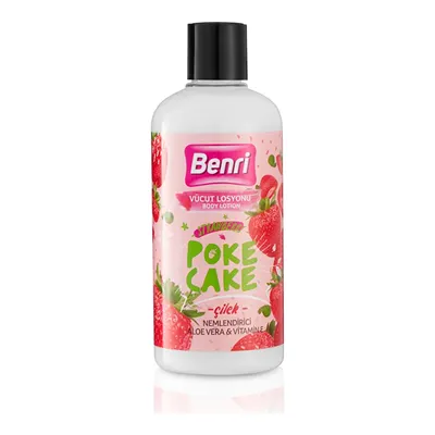 Benri Çilek Poke Cake Vücut Losyonu 500 ml