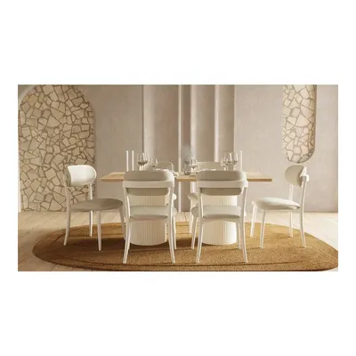 Bohem Plus Masa + 6 Adet Sandalye Takımı - Aytaşı