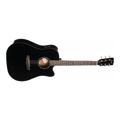 Cort Earth60 CE Black Gloss Elektro Akustik Gitar