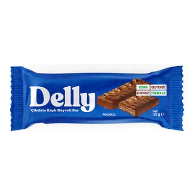 Delly Çikolata Kaplı Fındıklı Meyveli Bar 35 G