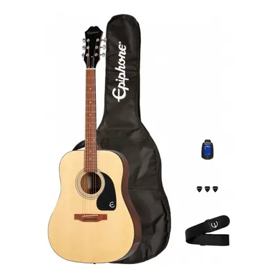 Epiphone DR-100 Songmaker Natural Akustik Gitar Seti