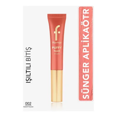 Flormar Puffy Liquid Blush Likit Allık 002 Peachy Glow
