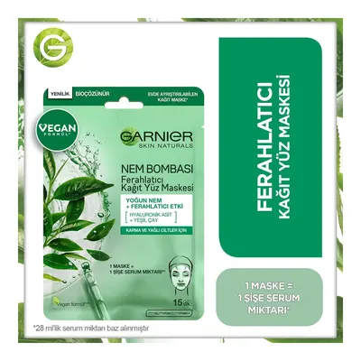 Garnier Nem Bombası Ferahlatıcı Kağıt Maske 28 gr