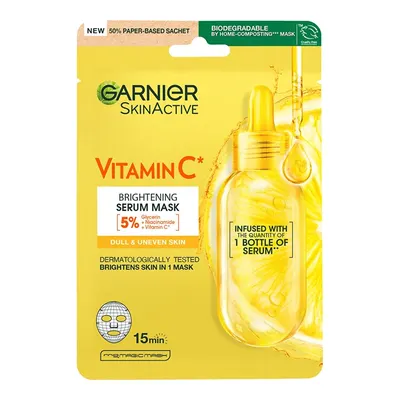 Garnier C Vitamini Parlaklık Verici Kağıt Yüz Maskesi 28 gr