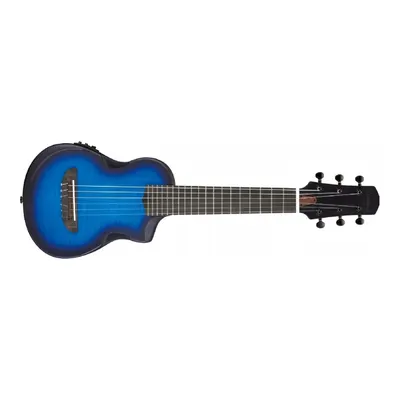 Ibanez AU Series AUP10FMNE Transparent Blue Sunburst Open Pore Elektro Klasik Gitar