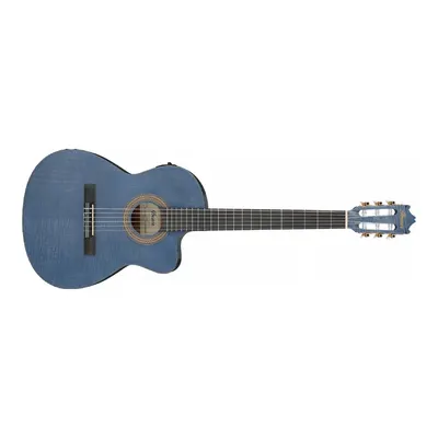 Ibanez GA5FMTCE OB - Open Pore Blueberry İnce Kasa Elektro Klasik Gitar