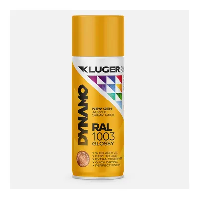 Kluger Dynamo Akrilik Düz Sprey Boya Taksi Sarı RAL 1003 400 ML