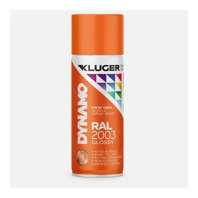 Kluger Dynamo Akrilik Düz Sprey Boya Turuncu RAL 2003 400 ML