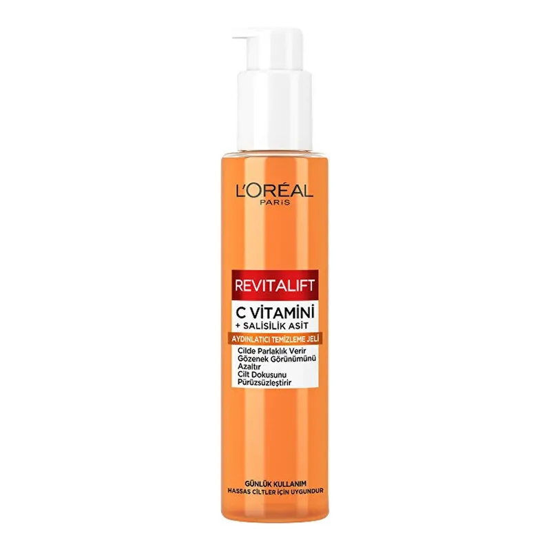 Loreal Paris Revitalift Clinical C Vitamini + Salisilik Asit Aydınlatıcı ve Gözenek Karşıtı Köpük Temizleme Jeli 150 ml, görsel 1