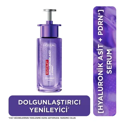 Loreal Paris Revitalift Filler Hyalüronik Asit +PDRN İçeren Dolgunlaştırıcı Yenileyici Nemlendirici Yüz Serumu 30 ml