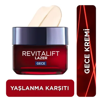 Loreal Paris Revitalift Lazer X3 Yoğun Yaşlanma Karşıtı Gece Bakım Kremi 50 ml