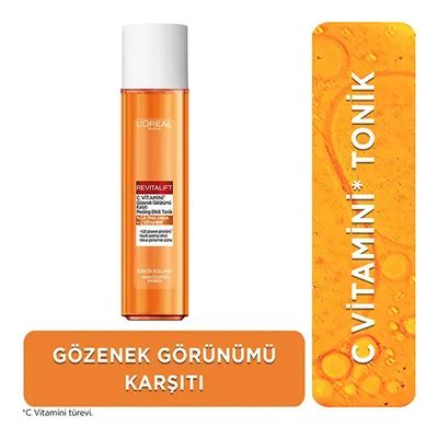 Loreal Paris Revitalift C Vitamini Gözenek Görünümü Karşıtı Peeling Etkili Tonik 180 ml