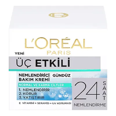 Loreal Paris Üç Etkili Nemlendirici Krem 50 ml