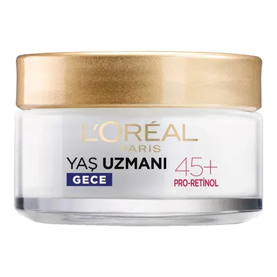 Loreal Paris Yaş Uzmanı 45+ Kırışıklık Karşıtı Sıkılaştırıcı Gece Kremi 50 ml