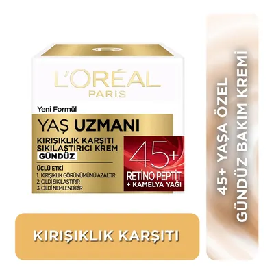 Loreal Paris Yaş Uzmanı 45+ Kırışıklık Karşıtı Sıkılaştırıcı Krem 50 ml