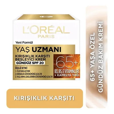 Loreal Paris Yaş Uzmanı 65+ Kırışıklık Karşıtı Besleyici Krem 50 ml